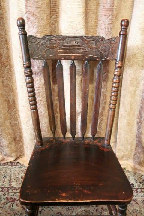 **RS17_Clearance** Four wonderful dining/ occasional chairs with carved detailing Price/chair