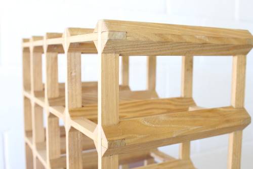 Wonderful and practical table-top wooden wine racks with space for 12 wine bottles