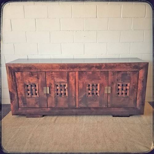 **RS17** Superb Coricraft Arc collection 4-door buffer/ side server/ cabinet w/ 4x storage drawers