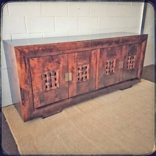 **RS17** Superb Coricraft Arc collection 4-door buffer/ side server/ cabinet w/ 4x storage drawers