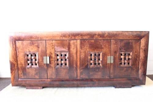 **RS17** Superb Coricraft Arc collection 4-door buffer/ side server/ cabinet w/ 4x storage drawers