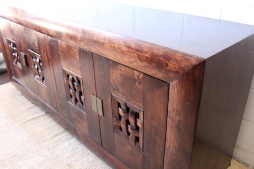 **RS17** Superb Coricraft Arc collection 4-door buffer/ side server/ cabinet w/ 4x storage drawers