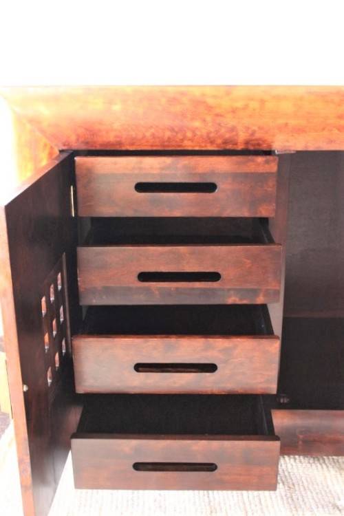 **RS17** Superb Coricraft Arc collection 4-door buffer/ side server/ cabinet w/ 4x storage drawers