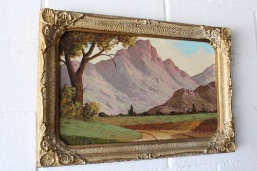 **RS17** Incredible signed & framed Gawie Cronje (1930 - 2007) oil on board landscape painting