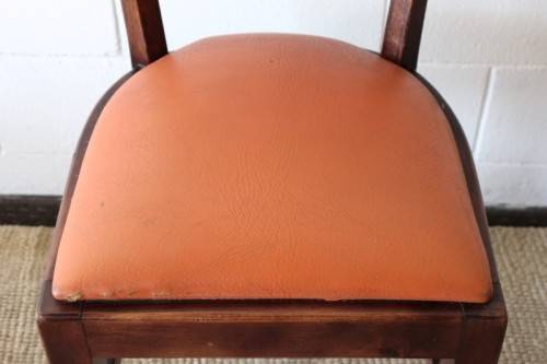 **RS17** 16x awesome & solidly made dark stained solid Indonesian teak dining chair - bid per chair