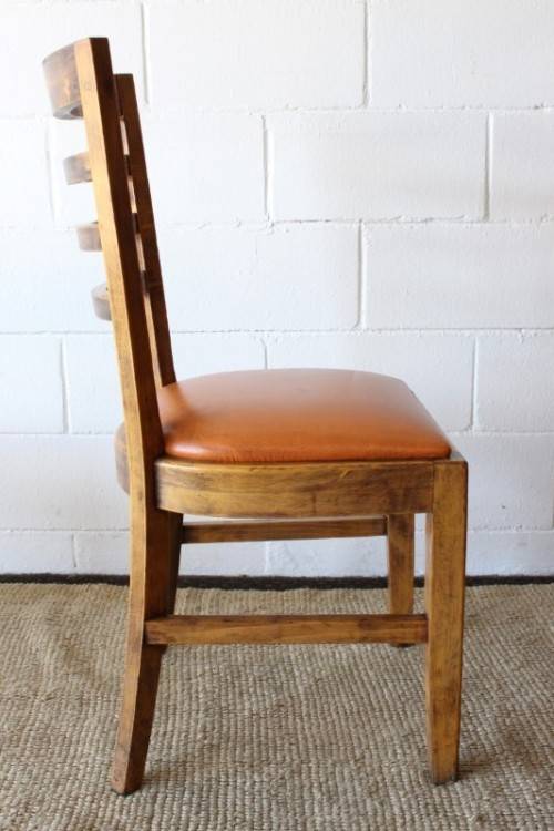 **RS17** 16x awesome & solidly made dark stained solid Indonesian teak dining chair - bid per chair