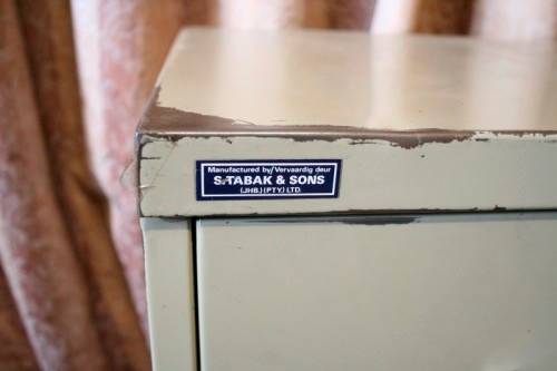 **RS17** An awesome S. Tabak & Sons metal filing cabinet, needs some tlc, perfect to paint!