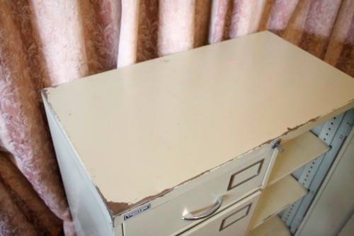 **RS17** An awesome S. Tabak & Sons metal filing cabinet, needs some tlc, perfect to paint!