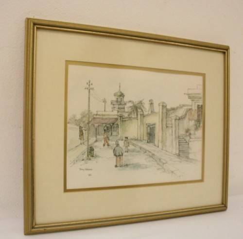 **RS17** A wonderful framed and signed Terry Niehaus print of a water colour street scene.