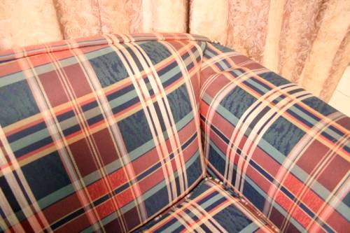 **RS17** 2 top quality (1.87cm long) upholstered sofa couches in excellent condition - price/couch