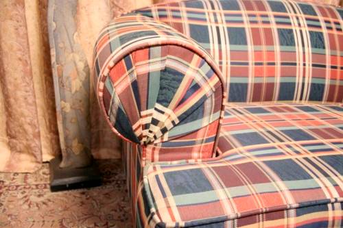 **RS17** 2 top quality (1.87cm long) upholstered sofa couches in excellent condition - price/couch