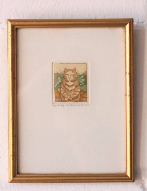 **RS17** An incredible numbered (9 of 100) Maggie Burley framed etching titled "That Certain Smile"