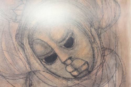 **RS17** Fantastic original signed Ben Macala (1938-1997) Abstract style painting with a glass front