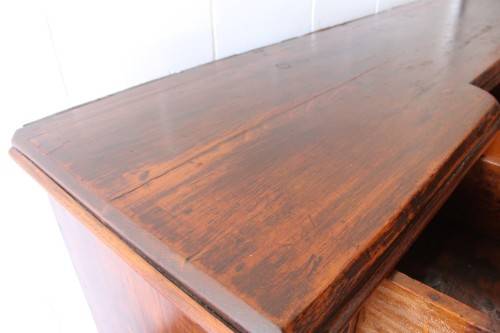 A gorgeous Victorian heavily carved solid Oak three-door side server with loads of drawer space!