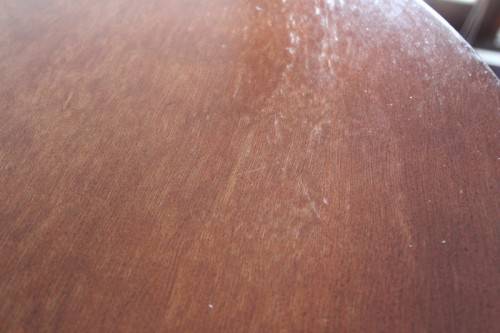 **RS17** Stunning tall (109cm) round wooden top cafe/ bar standing table with a heavy chromed base