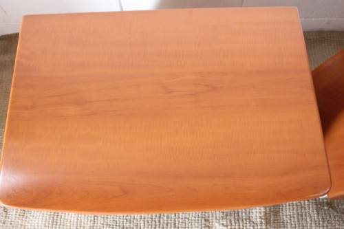 A gorgeous pair of modern Bombe style 2-drawer pedestals/ bedside tables with metal feet & handles