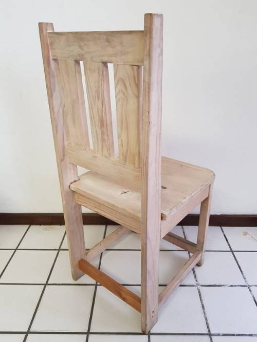 **RS17** Large collection of solidly built SA pine cafe/ restaurant dining chairs - price per chair