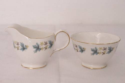 A wonderful vintage Queen Anne fine porcelain tea set including the milk jug and sugar bowl