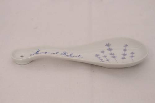 **RS17** A wonderful "Margaret Roberts" porcelain spoon rest in the very pretty Lavender range