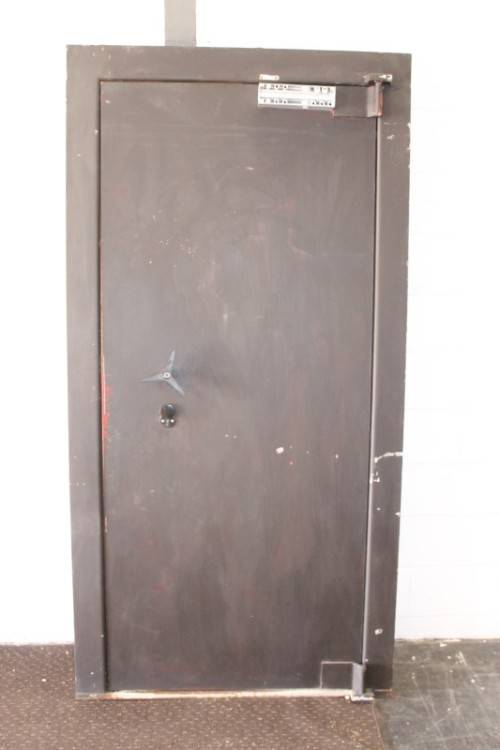 An extremely heavy steel strongroom/ vault security door - perfect for office or home installation