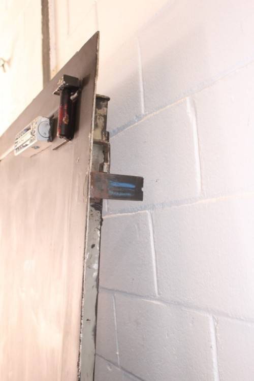 An extremely heavy steel strongroom/ vault security door - perfect for office or home installation