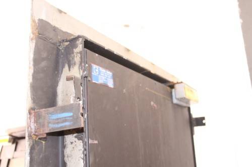 An extremely heavy steel strongroom/ vault security door - perfect for office or home installation