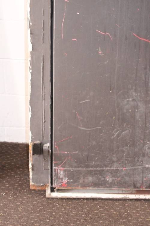 An extremely heavy steel strongroom/ vault security door - perfect for office or home installation