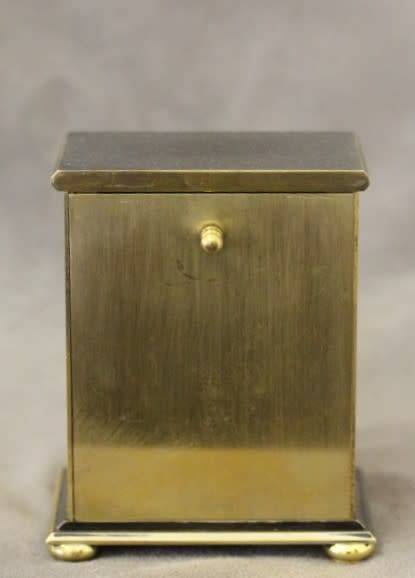 A beautiful vintage "Hamilton" brass battery operated clock, working. Lifespace Sale