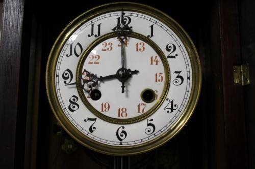 A fabulous vintage German made wood-case regulatory wind up pendulum clock- Lifespace Sale