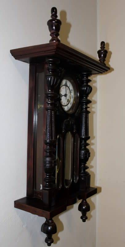 A fabulous vintage German made wood-case regulatory wind up pendulum clock- Lifespace Sale