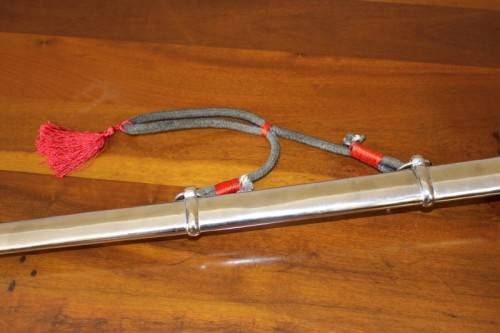 An incredible Scottish basket hilt officers Backsword w/ metal sheath. Fantastic!!