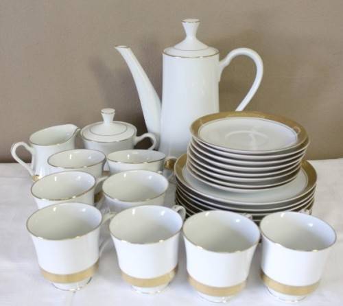 A superb "Presedential" collection fine bone china coffee set including pot and eight trio's.