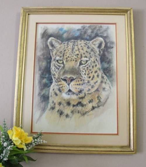 A fabulous large "Leopard" print in a gorgeous frame - Impressive!!! Lifespace Sale