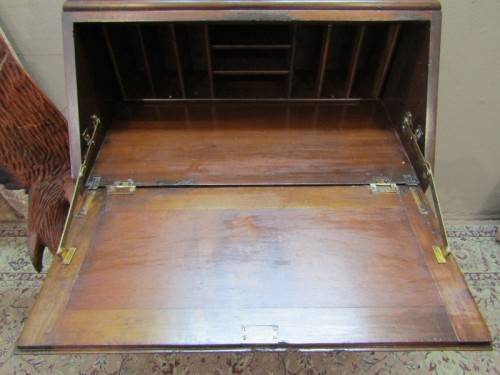 A vintage ball and claw writing bureau w/ two large drawers & pigeon holes. Lifespace Sale
