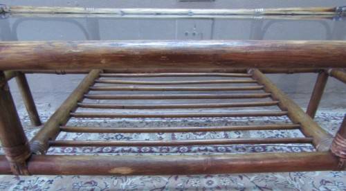 "Cane" coffee table in fantastic condition.Perfect in informal areas-Lifespace Sale