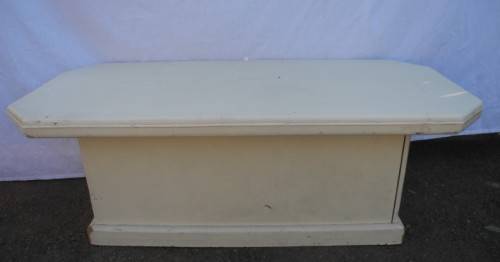 A coffee table for informal living spaces, needs some work or cover-Lifespace Sale