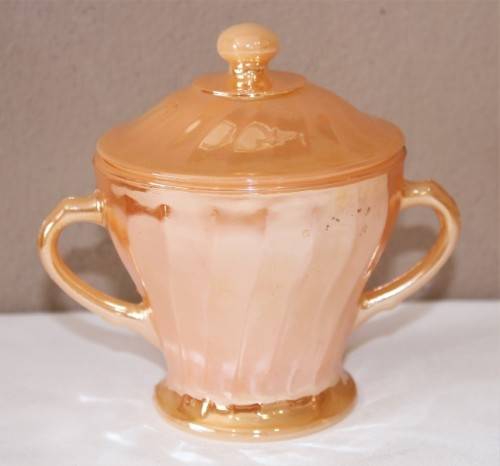 GORGEOUS electric orange tea set including 4 duos, milk jug and sugar pot.