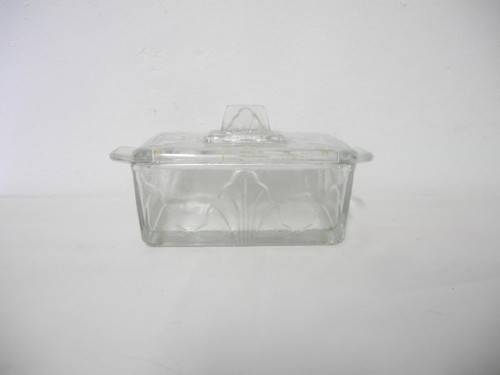 An amazing set of four  glassware including a butter dish ,bowl and ashtray-Lifespace Sale