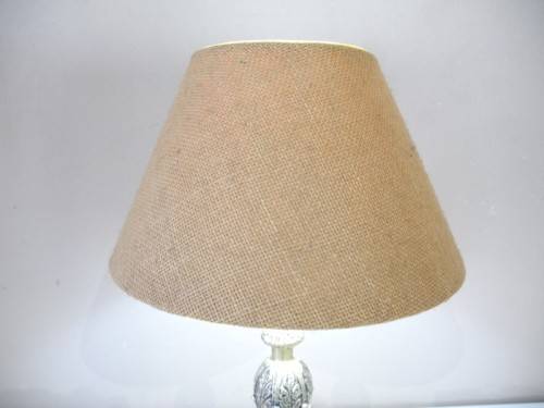 A stunning vintage Brass table lamp with a lovely vintage shade - very stylish.