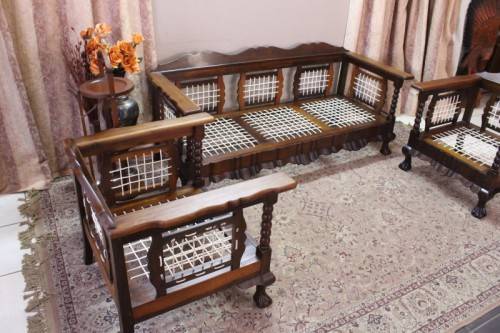 A fabulous Imbuia ball and claw riempie suite in amazing condition-Lifespace Sale