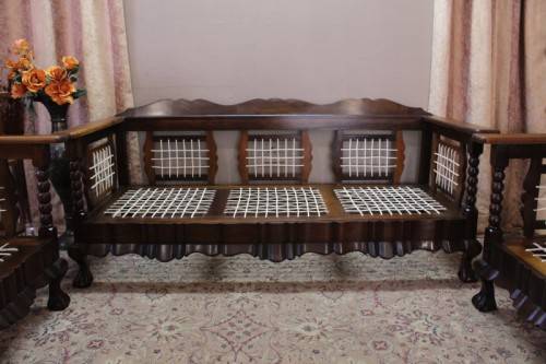 A fabulous Imbuia ball and claw riempie suite in amazing condition-Lifespace Sale
