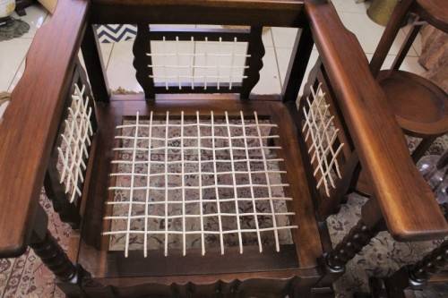 A fabulous Imbuia ball and claw riempie suite in amazing condition-Lifespace Sale