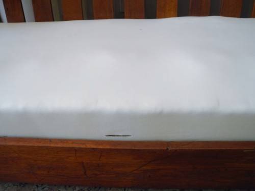 A fabulous, vintage Imbuia 3 seater couch/bench - perfect in a lapa/patio-Lifespace Sale