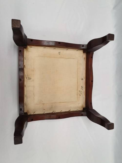 A pretty colourful vintage tapestry foot stool- Xmas Sale