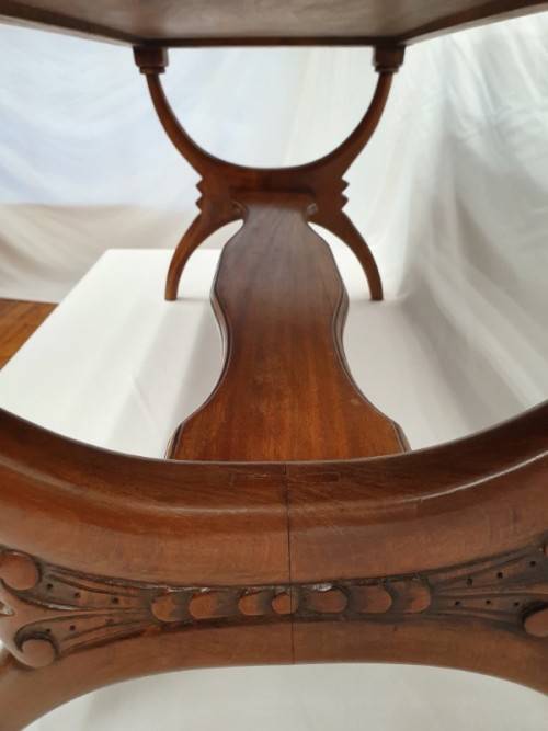 A carved Oak coffee table in good condition.Perfect in informal areas-Xmas Sale