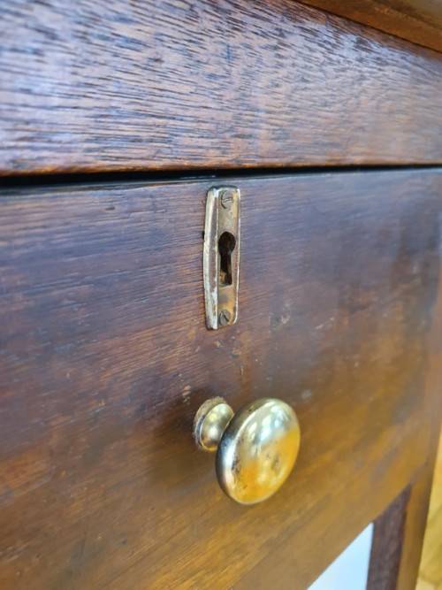 A single top drawer wood cabinet with three bottom shelves-Xmas sale
