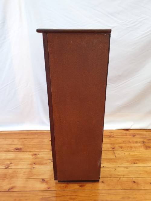 A single top drawer wood cabinet with three bottom shelves-Xmas sale