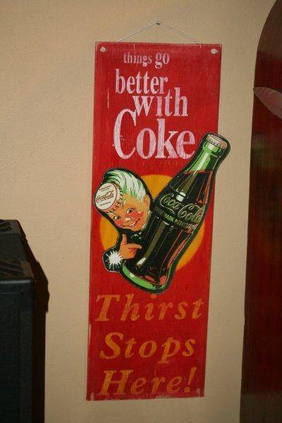 A STUNNING WOOD COKE SIGN!!! VERY COOL FOR YOUR COLLECTION...