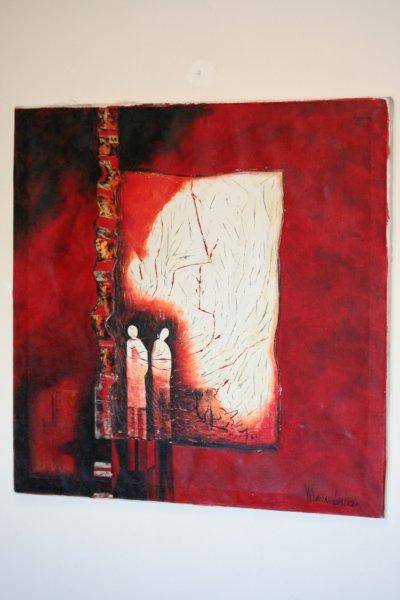 A STUNNING LARGE OIL PAINTING ON CANVAS!!! THIS IS VERY BEAUTIFUL AND SELLING FOR A BARGAIN....