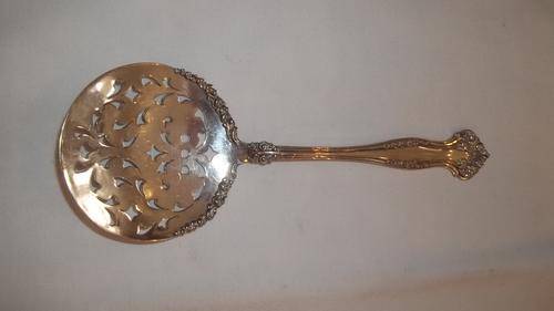 RARE ANTIQUE PRE 1898 - "1847 ROGERS BROTHERS" SILVER PLATED TOMATO / FRUIT SPOON: A RARE FIND